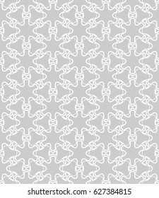 Seamless geometric line pattern in arabian style. Repeating linear texture for wallpaper, packaging, banners, invitations, business cards, fabric print. Monochrome graphic background, lace pattern