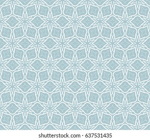 Seamless geometric line pattern in arabian style. Repeating linear texture for wallpaper, packaging, banners, invitations, business cards, fabric print. Monochrome graphic background, lace pattern
