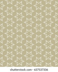 Seamless geometric line pattern in arabian style. Repeating linear texture for wallpaper, packaging, banners, invitations, business cards, fabric print. Monochrome graphic background, lace pattern