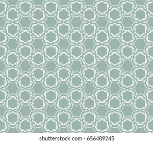 Seamless geometric line pattern in arabian style. Repeating linear texture for wallpaper, packaging, banners, invitations, business cards, fabric print. Monochrome graphic background, lace pattern