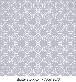 Seamless geometric line pattern in arabian style. Repeating linear texture for wallpaper, packaging, banner, invitation, business card, fabric print. Monochrome graphic background, lace pattern