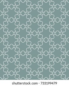 Seamless geometric line pattern in arabian style. Repeating linear texture for wallpaper, packaging, banner, invitation, business card, fabric print.Monochrome graphic background, lace pattern