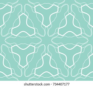 Seamless geometric line pattern in arabian style. Repeating linear texture for wallpaper, packaging, banner, invitation, business card, fabric print. Monochrome graphic background, lace pattern