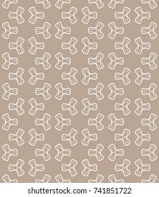 Seamless geometric line pattern in arabian style. Repeating linear texture for wallpaper, packaging, banner, invitation, business card, fabric print.Monochrome graphic background, lace pattern