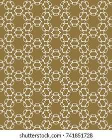 Seamless geometric line pattern in arabian style. Repeating linear texture for wallpaper, packaging, banner, invitation, business card, fabric print.Monochrome graphic background, lace pattern