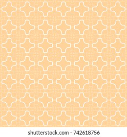 Seamless geometric line pattern in arabian style. Repeating linear texture for wallpaper, packaging, banner, invitation, business card, fabric print.Monochrome graphic background, lace pattern