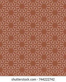 Seamless geometric line pattern in arabian style. Repeating linear texture for wallpaper, packaging, banner, invitation, business card, fabric print.Monochrome graphic background, lace pattern