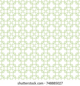 Seamless geometric line pattern in arabian style. Repeating linear texture for wallpaper, packaging, banner, invitation, business card, fabric print.Monochrome graphic background, lace pattern