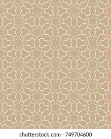 Seamless geometric line pattern in arabian style. Repeating linear texture for wallpaper, packaging, banner, invitation, business card, fabric print.Monochrome graphic background, lace pattern