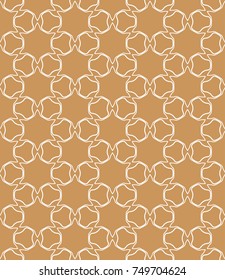 Seamless geometric line pattern in arabian style. Repeating linear texture for wallpaper, packaging, banner, invitation, business card, fabric print.Monochrome graphic background, lace pattern