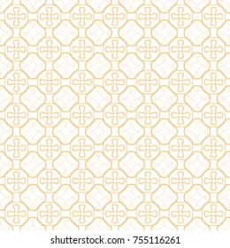 Seamless geometric line pattern in arabian style. Repeating linear texture for wallpaper, packaging, banner, invitation, business card, fabric print.Monochrome graphic background, lace pattern