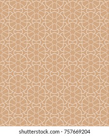 Seamless geometric line pattern in arabian style. Repeating linear texture for wallpaper, packaging, banner, invitation, business card, fabric print.Monochrome graphic background, lace pattern