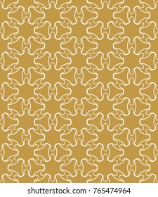 Seamless geometric line pattern in arabian style. Repeating linear texture for wallpaper, packaging, banner, invitation, business card, fabric print.Monochrome graphic background, lace pattern
