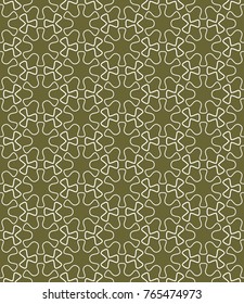 Seamless geometric line pattern in arabian style. Repeating linear texture for wallpaper, packaging, banner, invitation, business card, fabric print.Monochrome graphic background, lace pattern