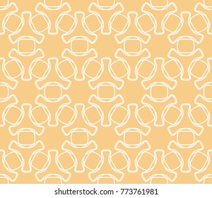 Seamless geometric line pattern in arabian style. Repeating linear texture for wallpaper, packaging, banner, invitation, business card, fabric print.Monochrome graphic background, lace pattern