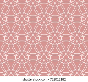 Seamless geometric line pattern in arabian style. Repeating linear texture for wallpaper, packaging, banner, invitation, business card, fabric print.Monochrome graphic background, lace pattern