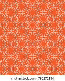 Seamless geometric line pattern in arabian style. Repeating linear texture for wallpaper, packaging, banner, invitation, business card, fabric print.Monochrome graphic background, lace pattern