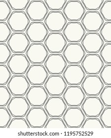 Seamless geometric line pattern in arabic style. Repeating linear texture for wallpaper, packaging, banner, invitation, business card, fabric print. Black and white graphic background, lace pattern
