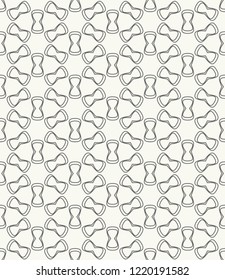 Seamless geometric line pattern in arabic style. Repeating linear texture for wallpaper, packaging, banner, invitation, business card, fabric print. Black and white graphic background, lace pattern