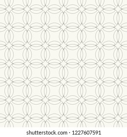 Seamless geometric line pattern in arabic style. Repeating linear texture for wallpaper, packaging, banner, invitation, business card, fabric print. Black and white graphic background, lace pattern