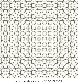 Seamless geometric line pattern in arabic style. Repeating linear texture for wallpaper, packaging, banner, invitation, business card, fabric print. Black and white graphic background, lace pattern