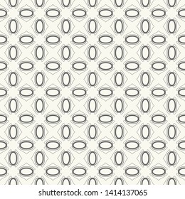 Seamless geometric line pattern in arabic style. Repeating linear texture for wallpaper, packaging, banner, invitation, business card, fabric print. Black and white graphic background, lace pattern