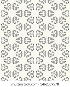 Seamless geometric line pattern in arabic style. Repeating linear texture for wallpaper, packaging, banner, invitation, business card, fabric print. Black and white graphic background, lace pattern