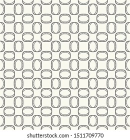 Seamless geometric line pattern in arabic style. Repeating linear texture for wallpaper, packaging, banner, invitation, business card, fabric print. Black and white graphic background, lace pattern