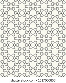 Seamless geometric line pattern in arabic style. Repeating linear texture for wallpaper, packaging, banner, invitation, business card, fabric print. Black and white graphic background, lace pattern