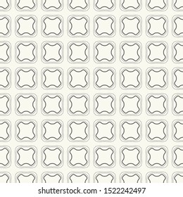 Seamless geometric line pattern in arabic style. Repeating linear texture for wallpaper, packaging, banner, invitation, business card, fabric print. Black and white graphic background, lace pattern
