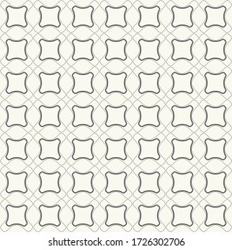 Seamless geometric line pattern in arabic style. Repeating linear texture for wallpaper, packaging, banner, invitation, business card, fabric print. Black and white graphic background, lace pattern