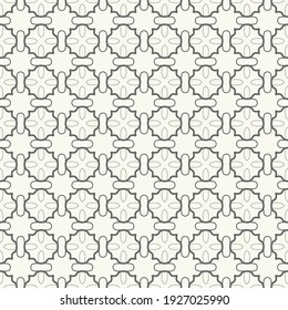 Patrón de línea geométrica sin foco en estilo árabe. Textura lineal repetitiva para papel pintado, embalaje, banner, invitación, tarjeta de visita, impresión de tela. Fondo gráfico negro y blanco, patrón de encaje