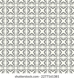 Seamless geometric line pattern in arabic style. Repeating linear texture for wallpaper, packaging, banner, invitation, business card, fabric print. Black and white graphic background, lace pattern