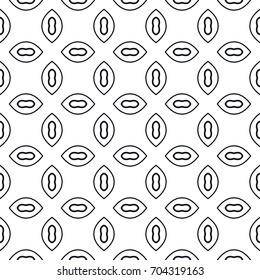 Seamless geometric line pattern. Black and white graphic seamless linear background, repeating texture for textile fabric or paper print. Tribal ethnic arabic, indian, turkish monochrome ornament