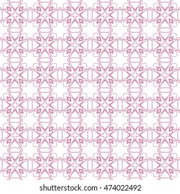 Seamless geometric line pattern, colorful repeating texture, seamless linear background. Contemporary graphic design, ethnic ornament. Seamless lace pattern. Vector illustration