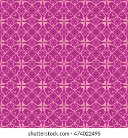 Seamless geometric line pattern, colorful repeating texture, seamless linear background. Contemporary graphic design, ethnic ornament. Seamless lace pattern. Vector illustration