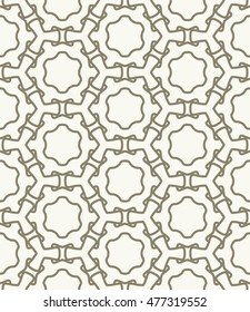 Seamless geometric line pattern. Contemporary graphic design. Endless hexagon texture for wallpaper, pattern fills, web page background. Tribal ethnic arabic indian ornament. Vector repeating pattern