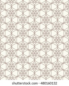 Seamless geometric line pattern. Contemporary graphic design. Endless hexagon texture for wallpaper, pattern fills, web page background. Tribal ethnic arabic indian ornament.