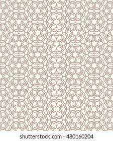 Seamless geometric line pattern. Contemporary graphic design. Endless hexagon texture for wallpaper, pattern fills, web page background. Tribal ethnic arabic indian ornament.