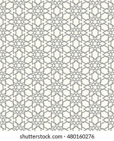 Seamless geometric line pattern. Contemporary graphic design. Endless hexagon texture for wallpaper, pattern fills, web page background. Tribal ethnic arabic indian ornament.