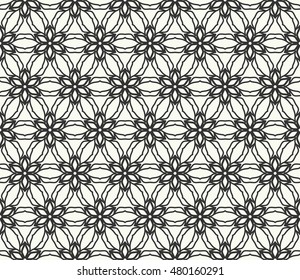 Seamless geometric line pattern. Contemporary graphic design. Endless hexagon texture for wallpaper, pattern fills, web page background. Tribal ethnic arabic indian ornament.