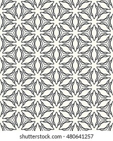 Seamless geometric line pattern. Contemporary graphic design. Endless hexagon texture for wallpaper, pattern fills, web page background. Tribal ethnic arabic indian ornament.