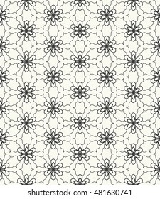 Seamless geometric line pattern. Contemporary graphic design. Endless hexagon texture for wallpaper, banners, invitation cards. Ethnic arabic indian ornament. 