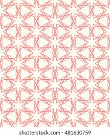 Seamless geometric line pattern. Contemporary graphic design. Endless hexagon texture for wallpaper, banners, invitation cards. Ethnic arabic indian ornament. 