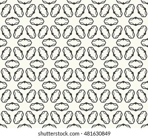Seamless geometric line pattern. Contemporary graphic design. Endless hexagon texture for wallpaper, banners, invitation cards. Ethnic arabic indian ornament. 