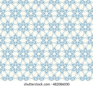 Seamless geometric line pattern. Contemporary graphic design. Endless hexagon texture for wallpaper, banners, invitation cards. Ethnic arabic indian ornament. Monochrome seamless lace background