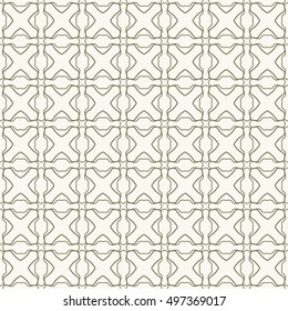 Seamless geometric line pattern. Contemporary graphic design. Endless lace texture for wallpaper, pattern fills, web page line backgrounds. Monochrome geometric ornaments.