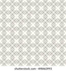 Seamless geometric line pattern. Contemporary graphic design. Endless lace texture for wallpaper, pattern fills, web page line background. Monochrome geometric ornament.