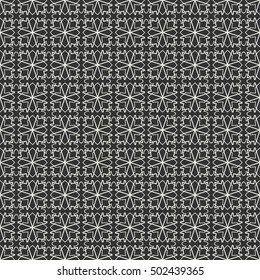 Seamless geometric line pattern. Contemporary graphic design. Endless lace texture for wallpaper, pattern fill, invitation, card, banner, flyer. Seamless linear background with ethnic ornament