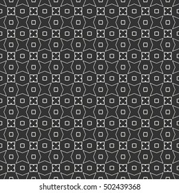 Seamless geometric line pattern. Contemporary graphic design. Endless lace texture for wallpaper, pattern fill, invitation, card, banner, flyer. Seamless linear background with ethnic ornament